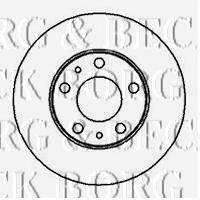 BBD5094 Borg&beck freno de disco delantero