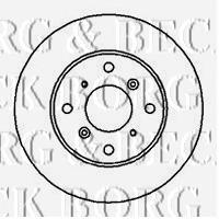 BBD5091 Borg&beck freno de disco delantero