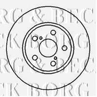 BBD5106 Borg&beck freno de disco delantero