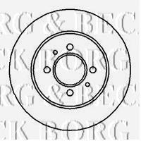 BBD5101 Borg&beck disco de freno trasero
