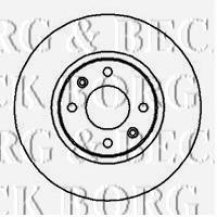 BBD5100 Borg&beck freno de disco delantero