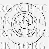 BBD5103 Borg&beck freno de disco delantero