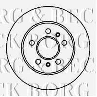 BBD5102 Borg&beck disco de freno trasero