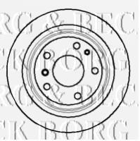 BBD5075 Borg&beck disco de freno trasero