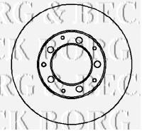 BBD5064 Borg&beck disco de freno trasero