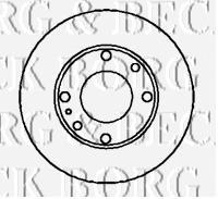 BBD5065 Borg&beck disco de freno trasero