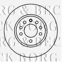 BBD5082 Borg&beck freno de disco delantero