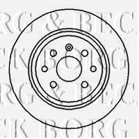 BBD5083 Borg&beck disco de freno trasero