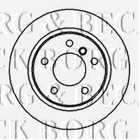 BBD5077 Borg&beck disco de freno trasero