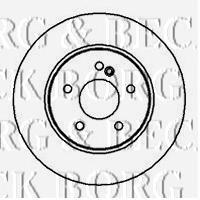 BBD5080 Borg&beck disco de freno trasero