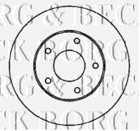 BBD4327 Borg&beck freno de disco delantero