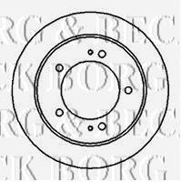 BBD4324 Borg&beck freno de disco delantero