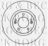 BBD4338 Borg&beck freno de disco delantero