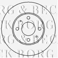 BBD4336 Borg&beck freno de disco delantero