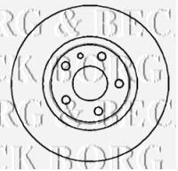 BBD4307 Borg&beck freno de disco delantero