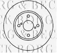 BBD4381 Borg&beck freno de disco delantero