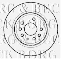 BBD4396 Borg&beck disco de freno trasero