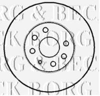 BBD4393 Borg&beck freno de disco delantero