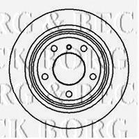BBD4218 Borg&beck disco de freno trasero