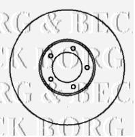 BBD4276 Borg&beck disco de freno trasero