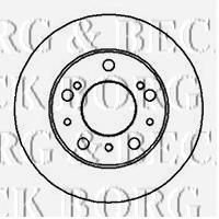 BBD4616 Borg&beck freno de disco delantero