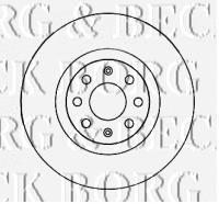 BBD4544 Borg&beck freno de disco delantero