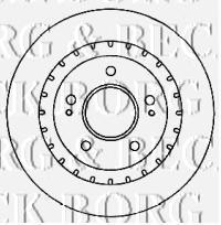 BBD4555 Borg&beck freno de disco delantero