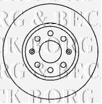 BBD4553 Borg&beck freno de disco delantero