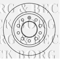 BBD4625 Borg&beck disco de freno trasero