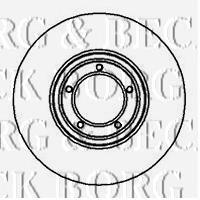 BBD4623 Borg&beck freno de disco delantero