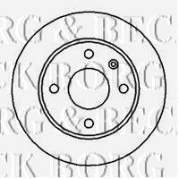 BBD4686 Borg&beck freno de disco delantero
