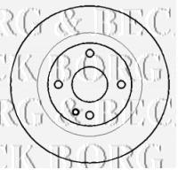 BBD4433 Borg&beck disco de freno trasero