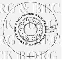 BBD4513 Borg&beck freno de disco delantero