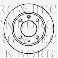 BBD4482 Borg&beck disco de freno trasero
