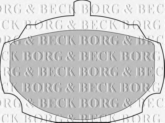 BBP1038 Borg&beck pastillas de freno delanteras