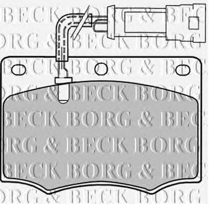 BBP1058 Borg&beck pastillas de freno traseras