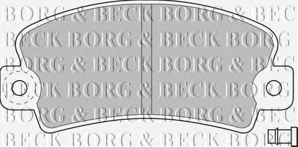 BBP1036 Borg&beck pastillas de freno delanteras