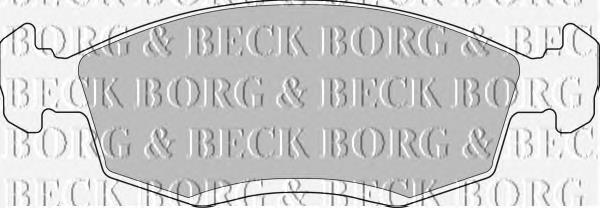 BBP1100 Borg&beck pastillas de freno delanteras