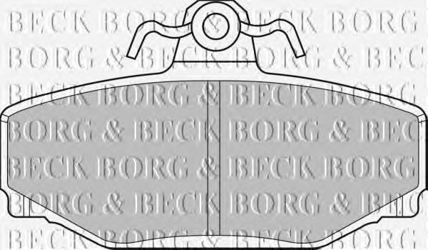 BBP1218 Borg&beck pastillas de freno traseras