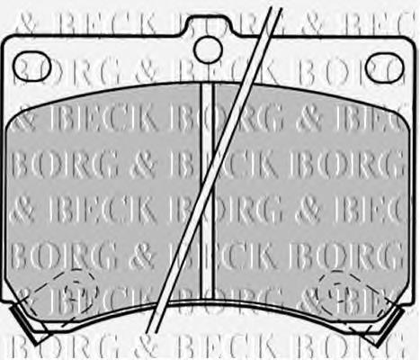 BBP1208 Borg&beck pastillas de freno delanteras