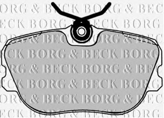 BBP1238 Borg&beck pastillas de freno delanteras