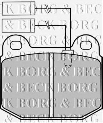 BBP1254 Borg&beck pastillas de freno delanteras