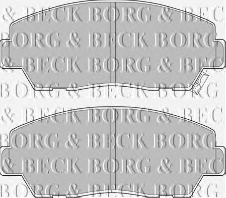 BBP1248 Borg&beck pastillas de freno delanteras