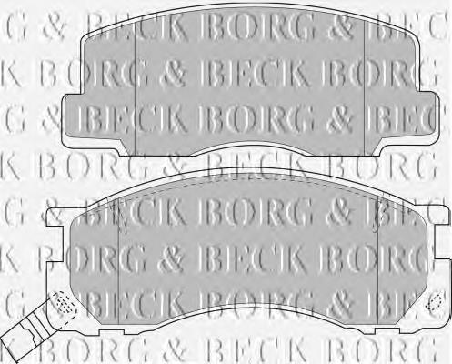 BBP1131 Borg&beck pastillas de freno delanteras