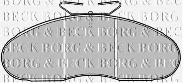 BBP1126 Borg&beck pastillas de freno delanteras