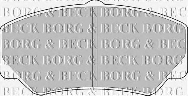 BBP1110 Borg&beck pastillas de freno delanteras