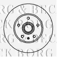 BBD5851S Borg&beck freno de disco delantero