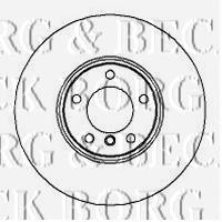 BBD5866S Borg&beck freno de disco delantero