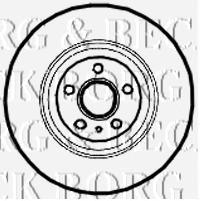 BBD5807S Borg&beck freno de disco delantero