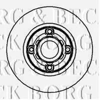 BBD5936S Borg&beck disco de freno trasero